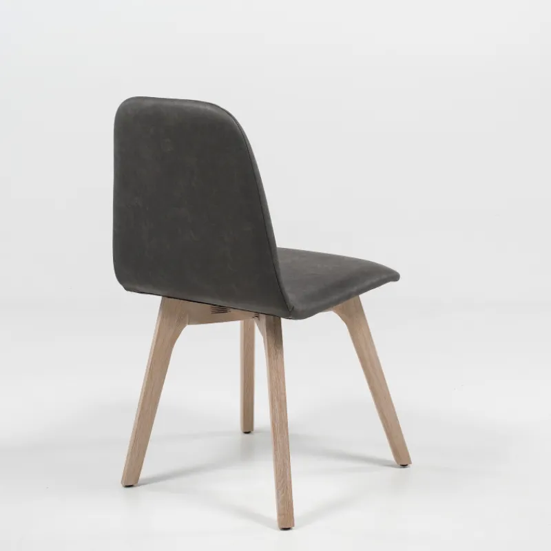 Sessio Pandora Chaise de salle à manger scandinave en synthétique et bois* Chaise De Cuisine|Chaise De Salle à Manger