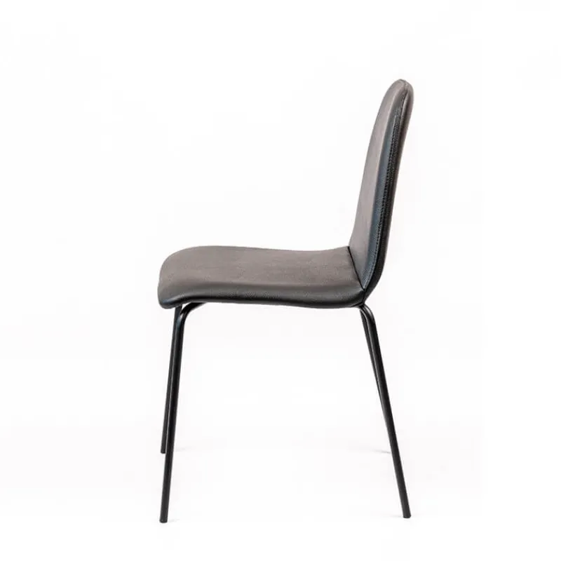 Sessio Pandora Chaise moderne rembourrée avec pieds métal* Chaise De Cuisine|Chaise De Salle à Manger
