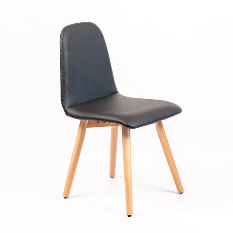 Sessio Pandora Chaise rembourrée avec pieds coniques en bois* Chaise De Cuisine|Chaise De Salle à Manger