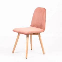 Sessio Pandora diamant Chaise scandinave en tissu dos matelassé pieds bois* Chaise De Salle à Manger|Chaise Salon