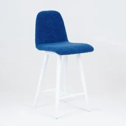 Sessio Pandora Tabouret snack en tissu et pieds en bois massif* Tabouret Snack (assise +/- 65 Cm)|Tabouret De Bar (assise +/- 80 Cm)