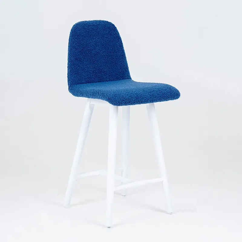 Sessio Pandora Tabouret snack en tissu et pieds en bois massif* Tabouret Snack (assise +/- 65 Cm)|Tabouret De Bar (assise +/- 80 Cm)