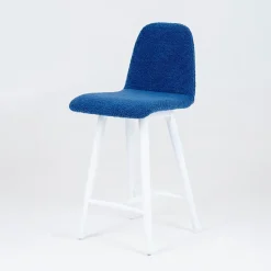 Sessio Pandora Tabouret snack en tissu et pieds en bois massif* Tabouret Snack (assise +/- 65 Cm)|Tabouret De Bar (assise +/- 80 Cm)