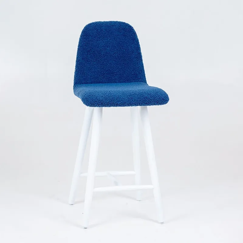 Sessio Pandora Tabouret snack en tissu et pieds en bois massif* Tabouret Snack (assise +/- 65 Cm)|Tabouret De Bar (assise +/- 80 Cm)