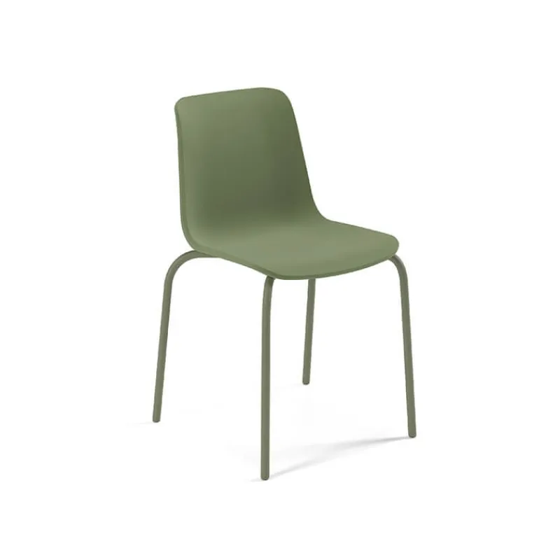 Perfecta Paris Chaise empilable en polypropylène et métal* Chaise De Cuisine