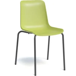 Perfecta Paris Chaise empilable en polypropylène et métal* Chaise De Cuisine