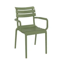 Paris Fauteuil de jardin empilable en polypropylène avec accoudoirs* Chaise De Jardin|Fauteuil De Jardin