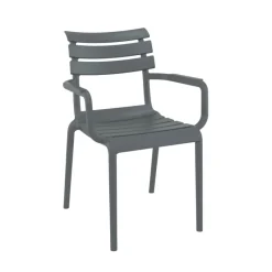 Paris Fauteuil de jardin empilable en polypropylène avec accoudoirs* Chaise De Jardin|Fauteuil De Jardin