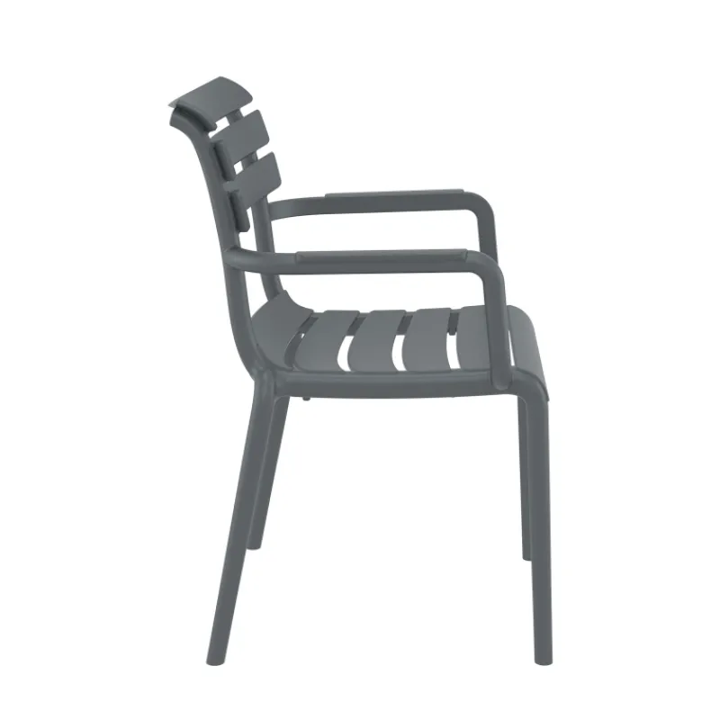 Paris Fauteuil de jardin empilable en polypropylène avec accoudoirs* Chaise De Jardin|Fauteuil De Jardin