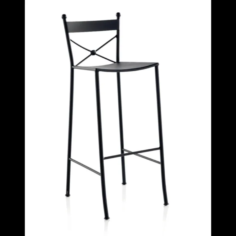 Jayso Paris Tabouret style provençal en métal* Tabouret Snack (assise +/- 65 Cm)|Tabouret De Bar (assise +/- 80 Cm)