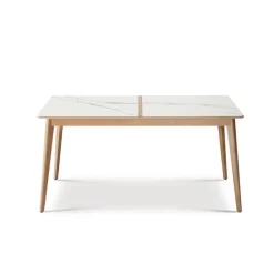 Dasras Paul Table à manger scandinave en bois et céramique* Table De Salle à Manger