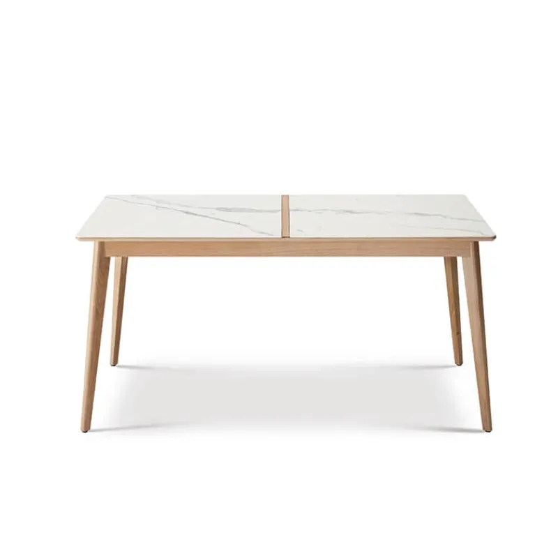 Dasras Paul Table à manger scandinave en bois et céramique* Table De Salle à Manger