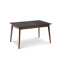 Dasras Paul Table à manger scandinave en bois et céramique* Table De Salle à Manger