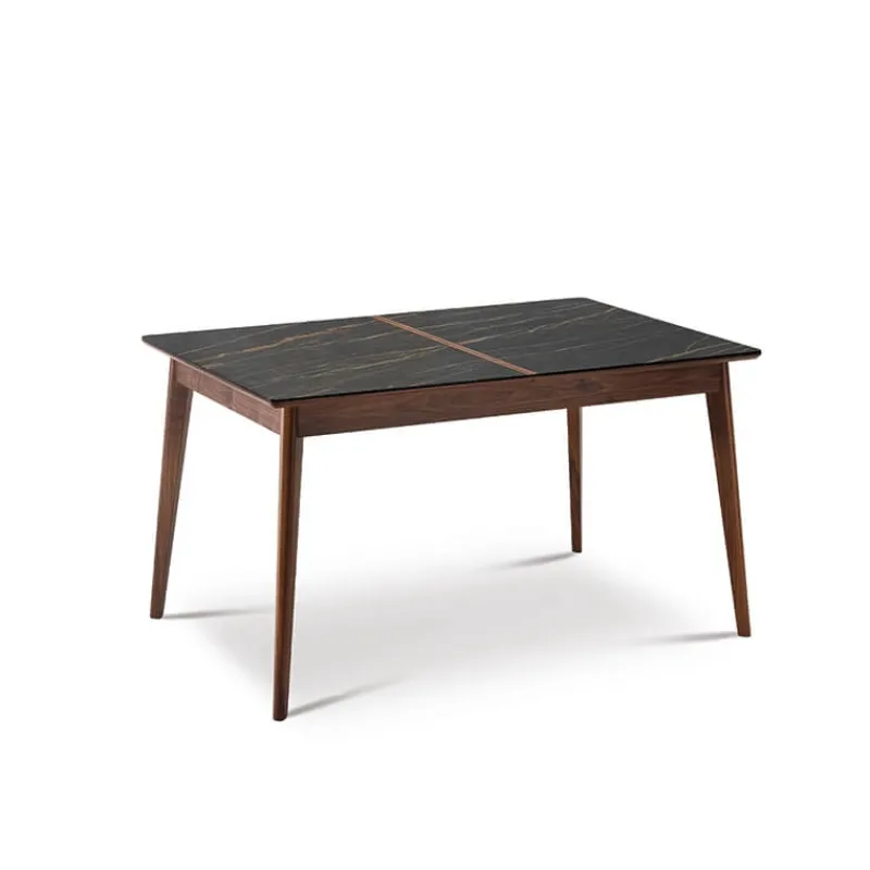 Dasras Paul Table extensible en bois et en céramique* Table De Salle à Manger
