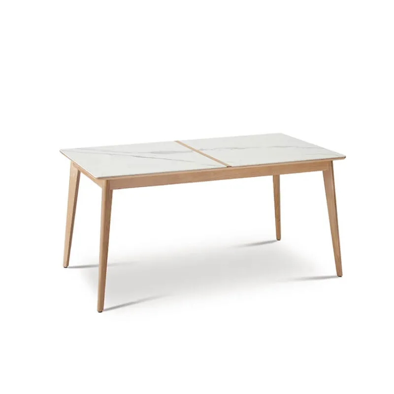 Dasras Paul Table extensible en bois et en céramique* Table De Salle à Manger