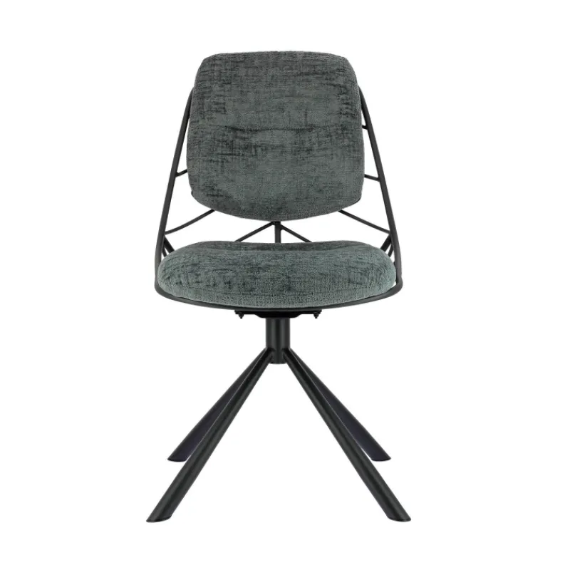 PaulineChaise design confortable pivotante en tissu* Chaise De Bureau|Chaise De Salle à Manger
