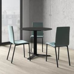 Cancio Peliccan Table ronde snack moderne en céramique* Table De Cuisine|Table Pour Petit Espace