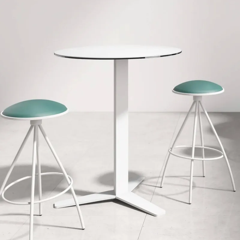 Cancio Peliccan Table snack ronde moderne en verre* Table De Cuisine|Table Pour Petit Espace