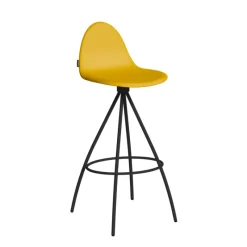 Cancio Petris Tabouret haut design en tissu* Tabouret Snack (assise +/- 65 Cm)|Tabouret De Bar (assise +/- 80 Cm)