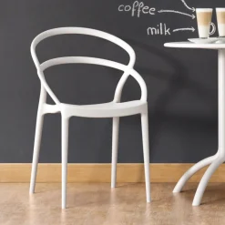 Pia Chaise tendance empilable en polypropylène* Chaise De Cuisine|Chaise De Salle à Manger