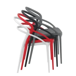 Pia Chaise tendance empilable en polypropylène* Chaise De Cuisine|Chaise De Salle à Manger