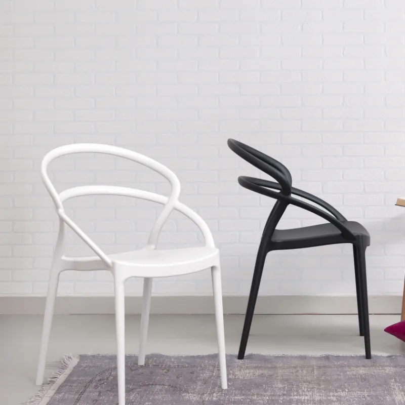Pia Chaise tendance empilable en polypropylène* Chaise De Cuisine|Chaise De Salle à Manger