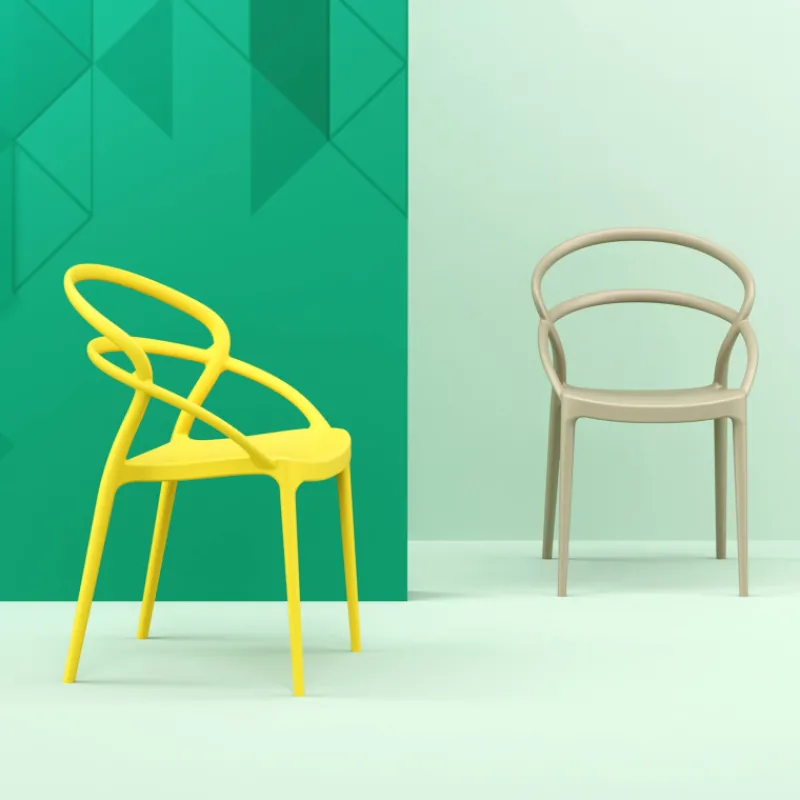 Pia Chaise tendance empilable en polypropylène* Chaise De Cuisine|Chaise De Salle à Manger