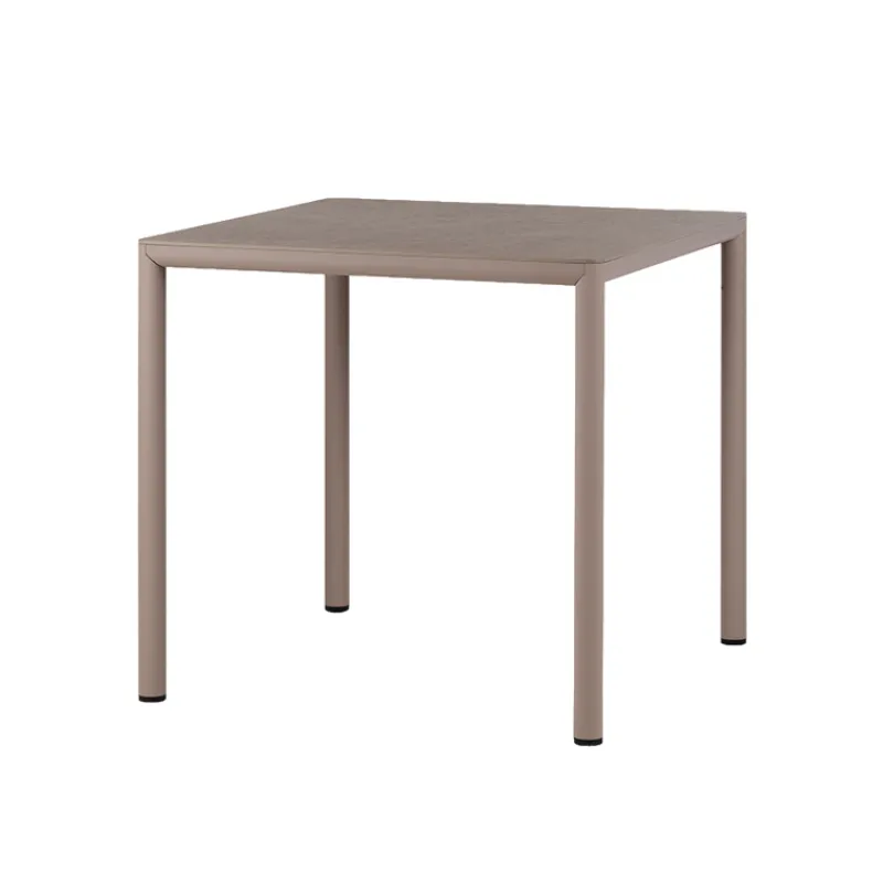Piave Table de jardin carrée en stratifié avec pieds en aluminium* Table De Jardin