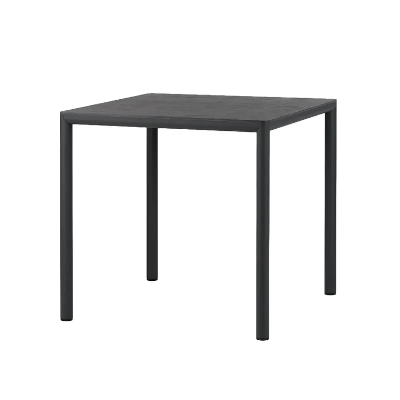 Piave Table de jardin carrée en stratifié avec pieds en aluminium* Table De Jardin