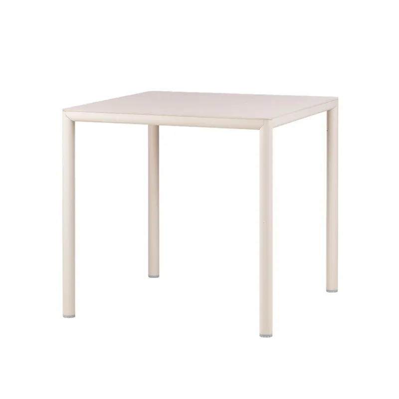Piave Table de jardin carrée en stratifié avec pieds en aluminium* Table De Jardin