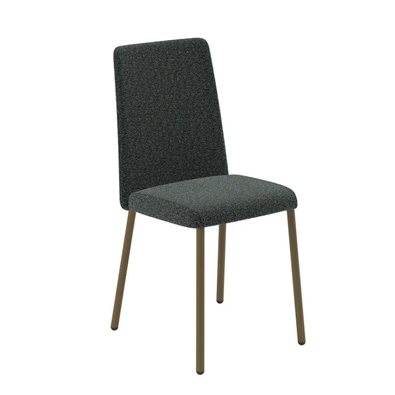 Perfecta Pierrot Chaise de salle à manger confortable en tissu et pieds en métal* Chaise De Salle à Manger