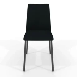 Perfecta Pierrot Chaise intemporelle rembourrée en simili avec pieds en métal* Chaise De Cuisine|Chaise De Salle à Manger