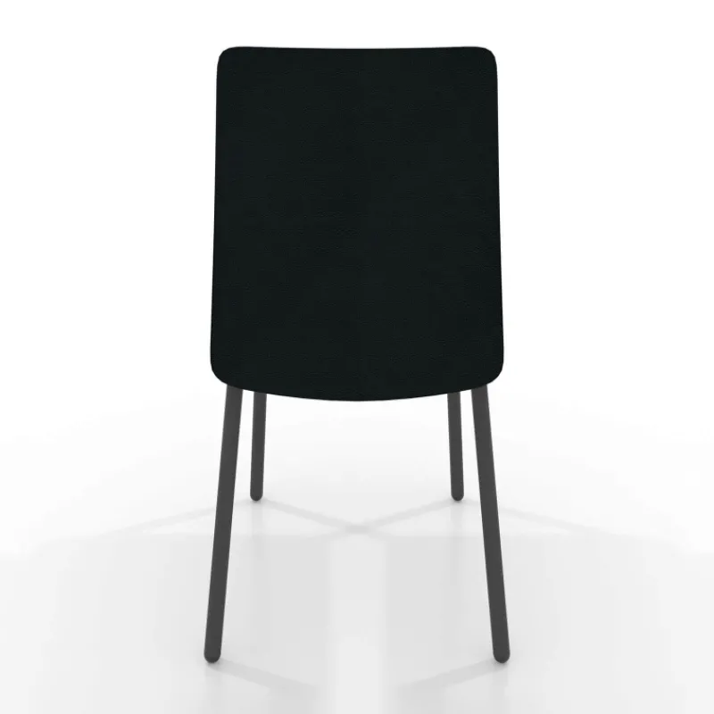 Perfecta Pierrot Chaise intemporelle rembourrée en simili avec pieds en métal* Chaise De Cuisine|Chaise De Salle à Manger