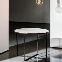 Sovet Italia Piktor Sovet Table basse ronde en verre* Table De Salon