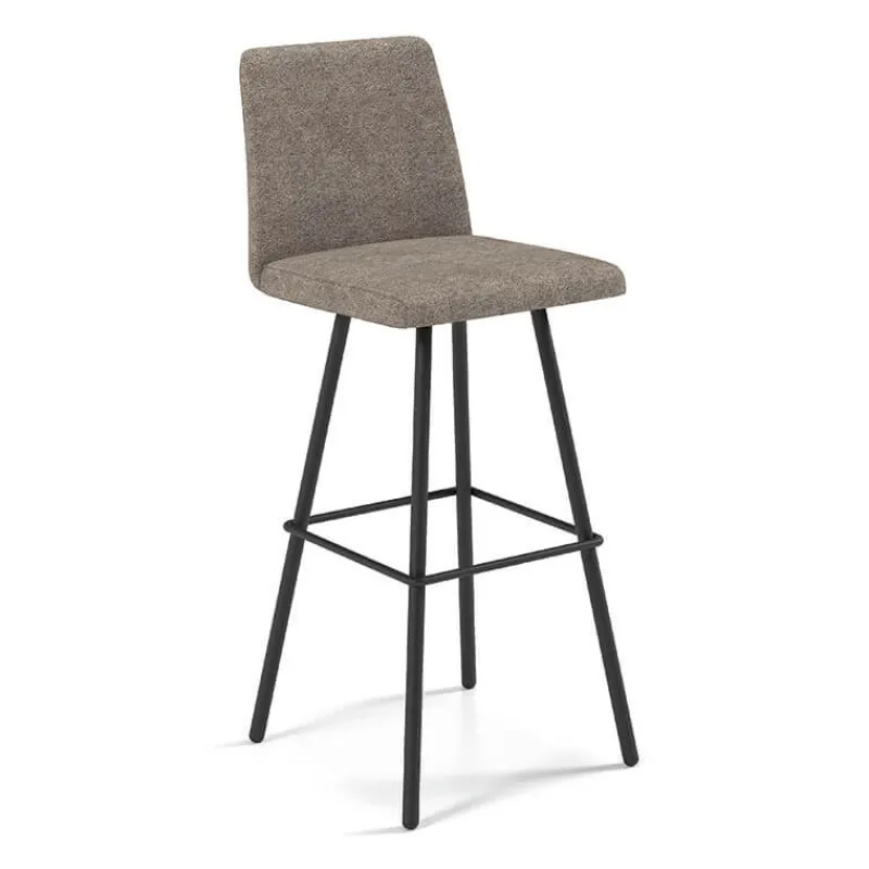 Perfecta Pinot Tabouret bar pivotant en tissu et pieds en métal obliques* Tabouret De Bar (assise +/- 80 Cm)