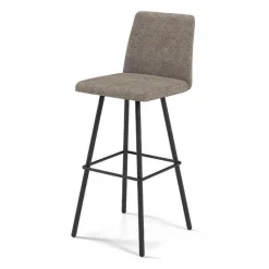 Perfecta Pinot Tabouret bar pivotant en tissu et pieds en métal obliques* Tabouret De Bar (assise +/- 80 Cm)
