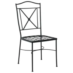 Jayso Pisa Chaise de jardin provençale en acier* Chaise De Jardin