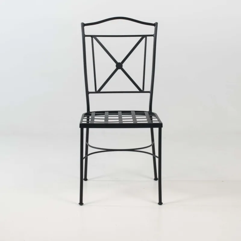 Jayso Pisa Chaise de jardin provençale en acier* Chaise De Jardin