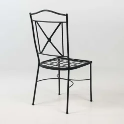 Jayso Pisa Chaise de jardin provençale en acier* Chaise De Jardin