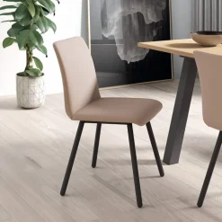 Perfecta Pisa Chaise de salle à manger moderne en métal et simili* Chaise De Cuisine|Chaise De Salle à Manger