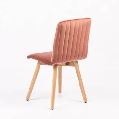 Sessio Plaza line Chaise en tissu avec dos matelassé et pieds en bois* Chaise De Salle à Manger|Chaise Salon