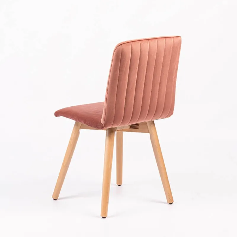Sessio Plaza line Chaise en tissu avec dos matelassé et pieds en bois* Chaise De Salle à Manger|Chaise Salon