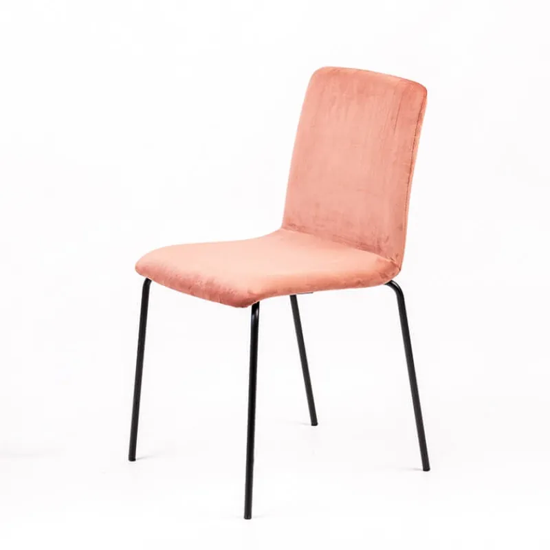 Sessio Plaza line Chaise moderne avec dos matelassé en tissu et pieds en métal* Chaise Salon|Chaise De Salle à Manger