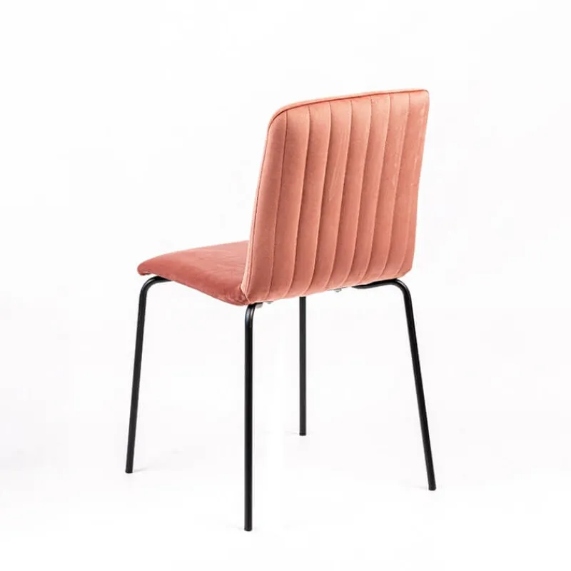 Sessio Plaza line Chaise moderne avec dos matelassé en tissu et pieds en métal* Chaise Salon|Chaise De Salle à Manger
