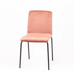 Sessio Plaza line Chaise moderne avec dos matelassé en tissu et pieds en métal* Chaise Salon|Chaise De Salle à Manger