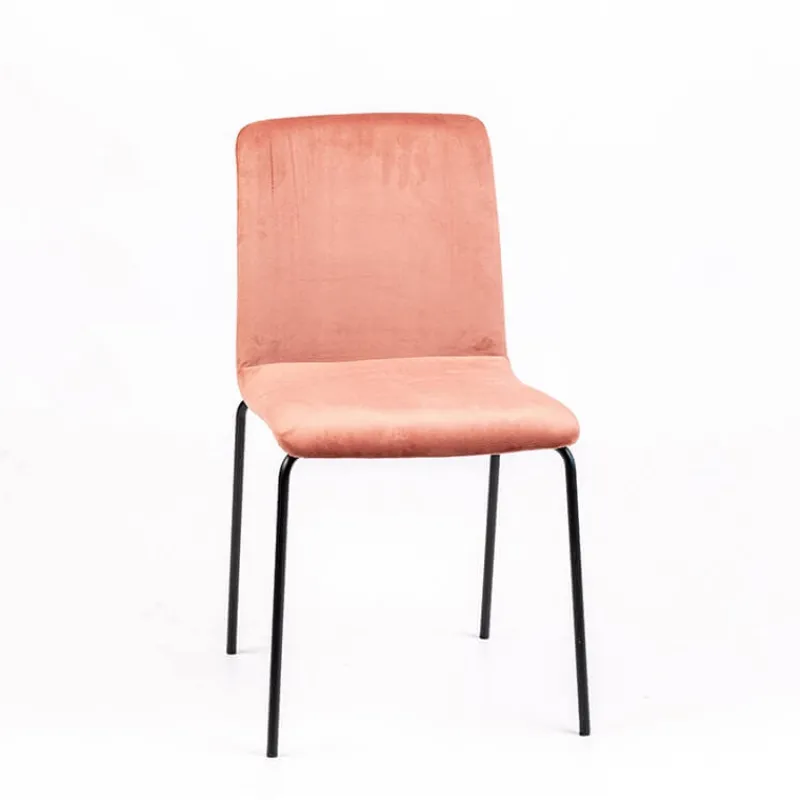 Sessio Plaza line Chaise moderne avec dos matelassé en tissu et pieds en métal* Chaise Salon|Chaise De Salle à Manger