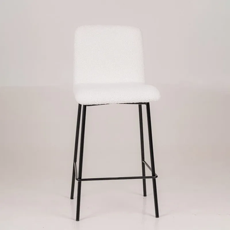 Sessio Plaza Tabouret snack moderne en tissu et pieds en métal* Tabouret Snack (assise +/- 65 Cm)|Tabouret De Bar (assise +/- 80 Cm)
