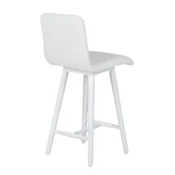 Sessio Plaza Tabouret snack scandinave en tissu et pieds coniques en bois* Tabouret Snack (assise +/- 65 Cm)|Tabouret De Bar (assise +/- 80 Cm)