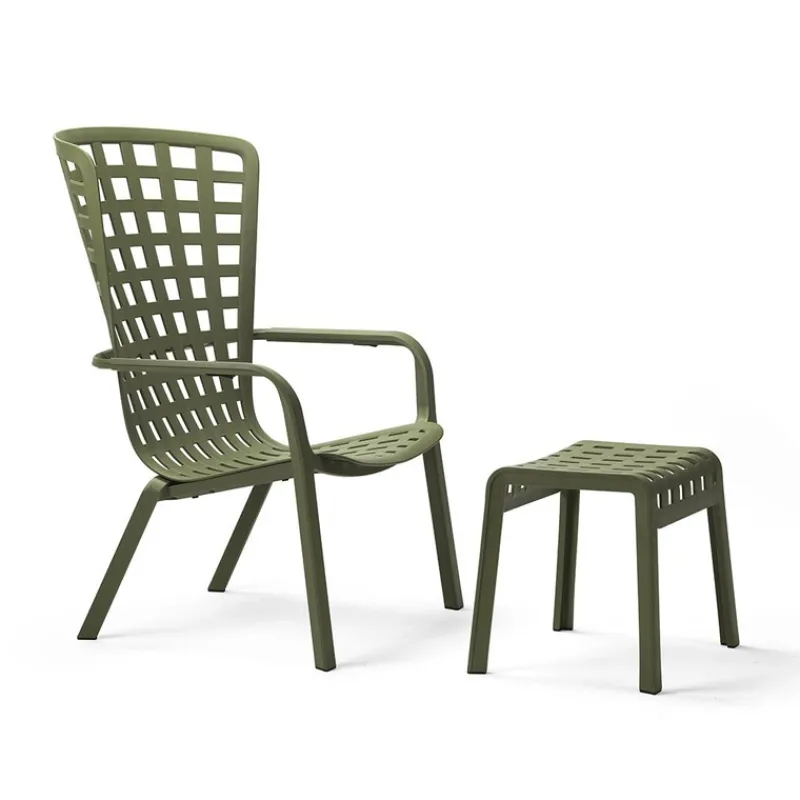 Poggio Tabouret bas design empilable en polypropylène* Tabouret Bas (assise +/- 45 Cm)