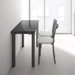 Cancio Poker Minor Table petit espace extensible en verre* Table De Cuisine|Table Pour Petit Espace